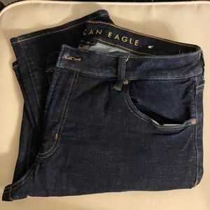 Men’s dark blue jeans